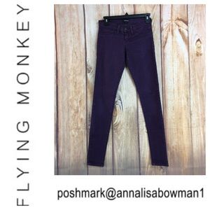 💸Flying Monkey purple stretch skinny pant size 3